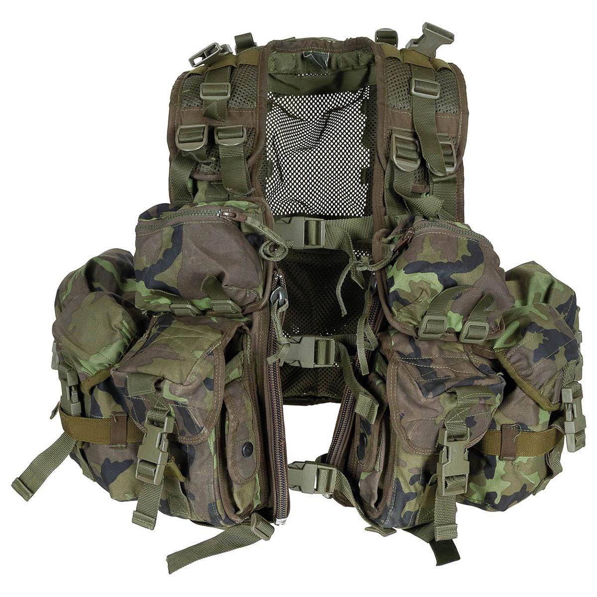 Origineel Tsjechisch militair tactisch vest Combat draagsysteem M95 Camo