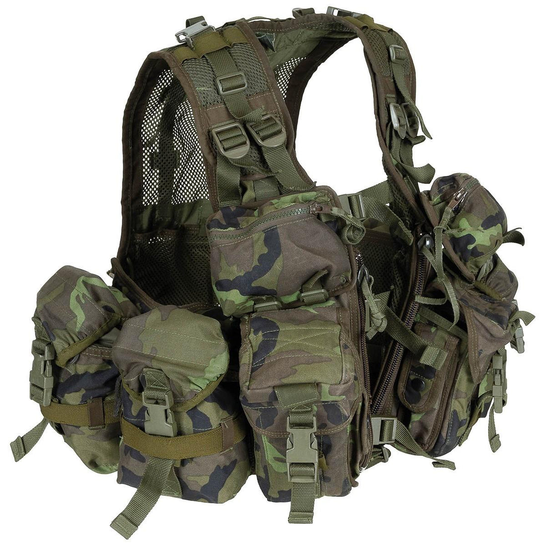 Origineel Tsjechisch militair tactisch vest Combat draagsysteem M95 Camo