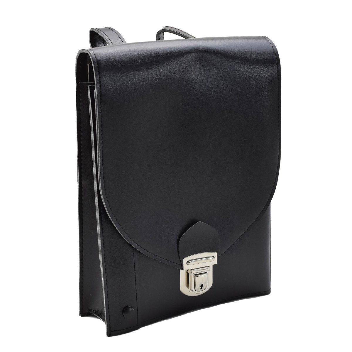 Sac à bandoulière original de la police tchécoslovaque Documents Cuir artificiel Noir