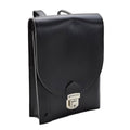 Sac à bandoulière original de la police tchécoslovaque Documents Cuir artificiel Noir