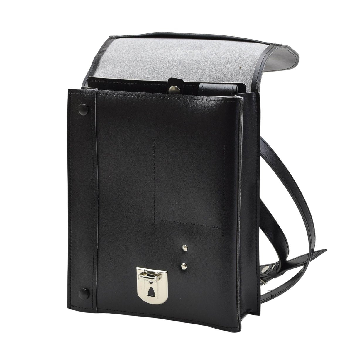 Sac à bandoulière original de la police tchécoslovaque Documents Cuir artificiel Noir