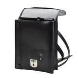 Sac à bandoulière original de la police tchécoslovaque Documents Cuir artificiel Noir