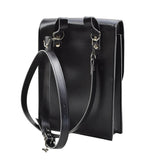 Sac à bandoulière original de la police tchécoslovaque Documents Cuir artificiel Noir