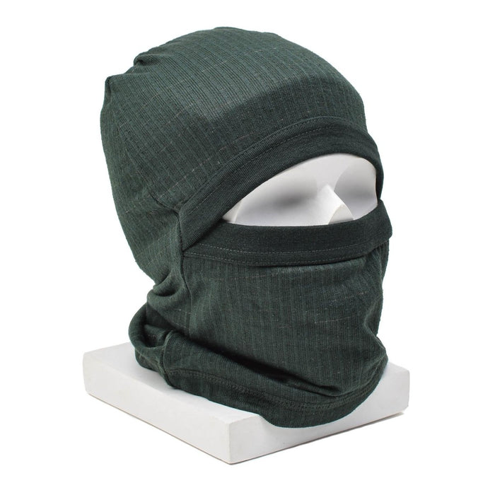 Origineel Deens leger olijf bivakmuts brandvertragend lichtgewicht gezichtsmasker NIEUW - GoMilitar