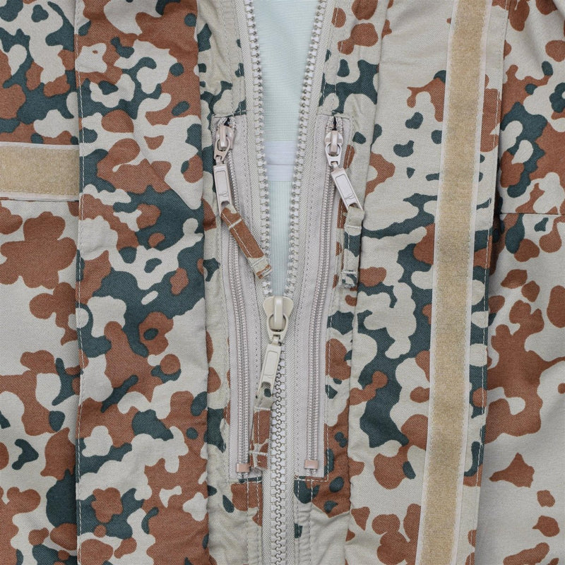 Veste de pluie originale de l'armée danoise imperméable à capuche tactique camouflage désert M84 NEUF