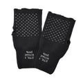 Gants militaires danois noirs originaux chauffants sans doigts antidérapants avec paume armée NEUF