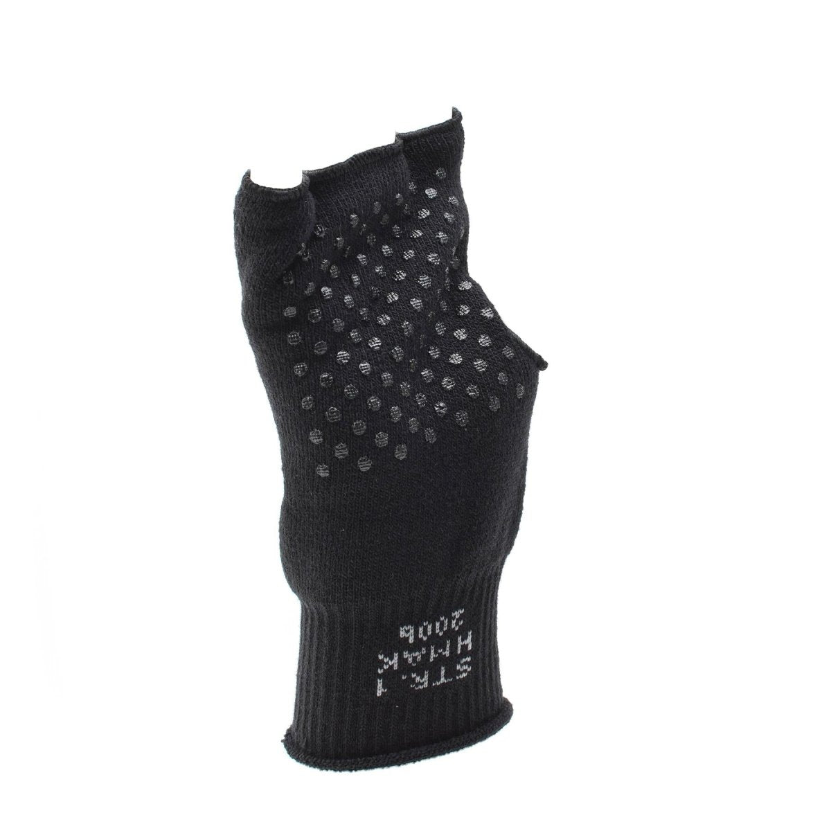 Gants militaires danois noirs originaux chauffants sans doigts antidérapants avec paume armée NEUF