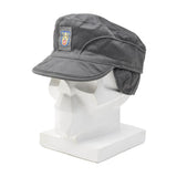 Casquette militaire danoise originale grise avec cache-oreilles pliables et légères, vintage, NEUF