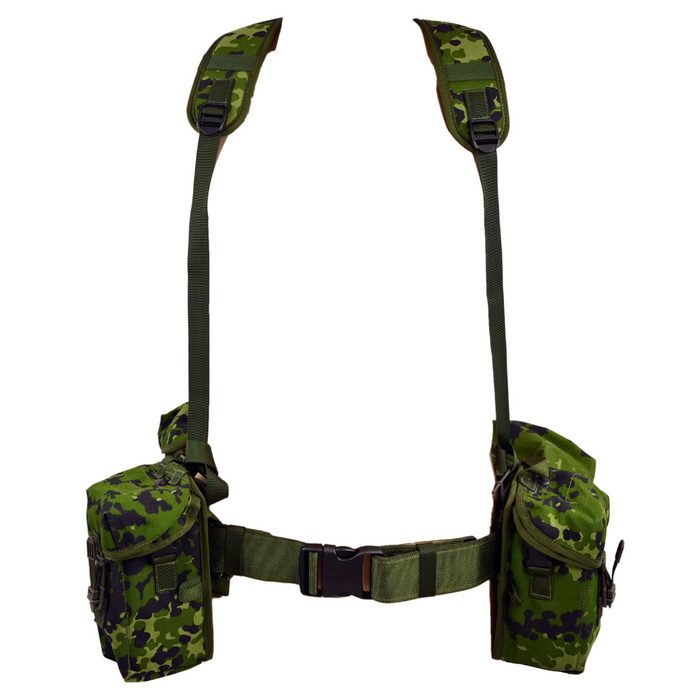 Original Danish Military M/96 CQC Webbing Set 6 Piece Adjustable M84 Camo - GoMilitar