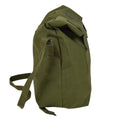 Originele Deense militaire schoudertas Roll-top nylon PVC gecoate olijf