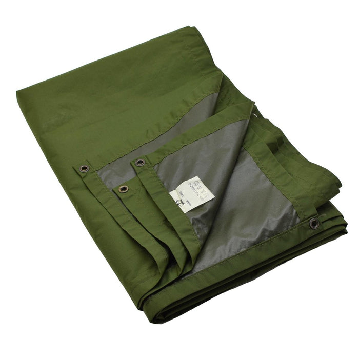 Origineel Deens Militair Waterdicht Dekzeil Poliamide 175x275cm Groen - GoMilitar