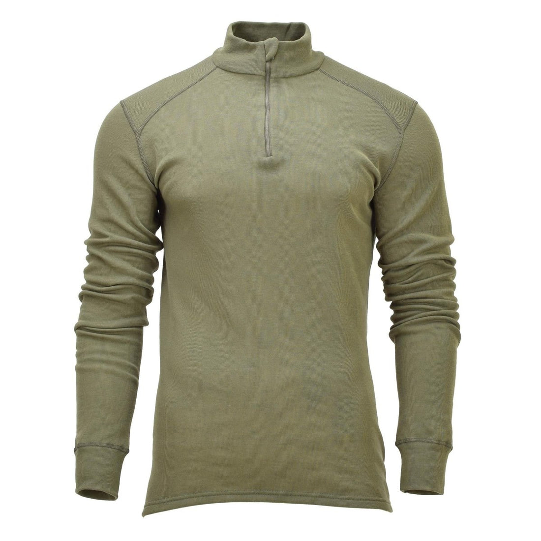 Maillot de corps original de l'armée néerlandaise, col haut, isolation thermique, olive