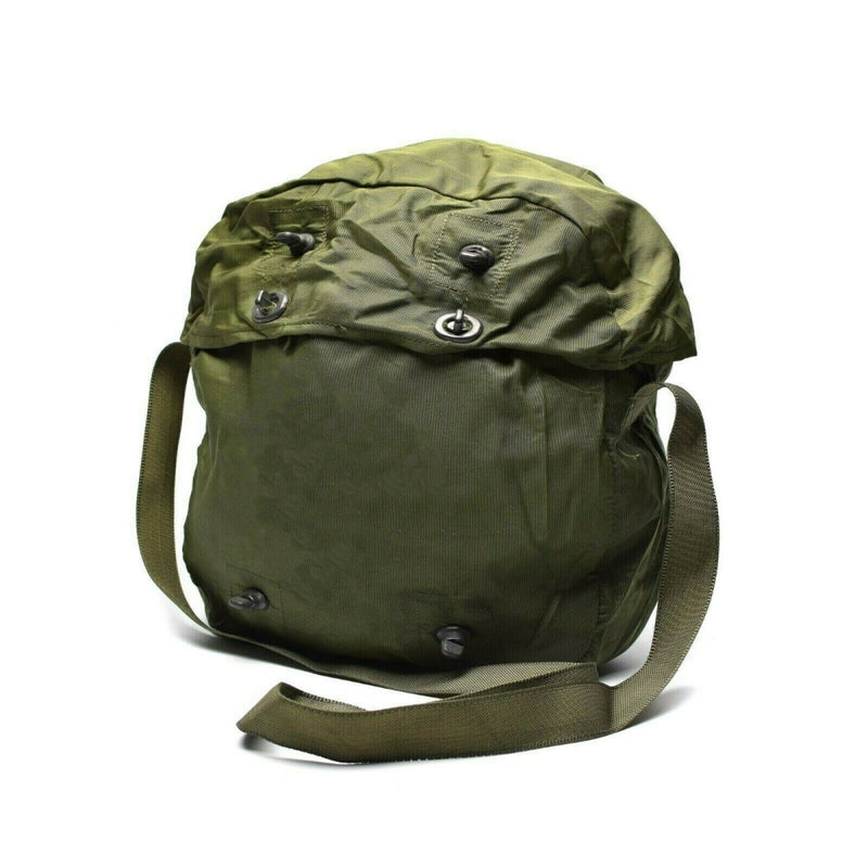 Original Dutch army medic pouch in olive green, waterproof and durable military surplus carrying bag