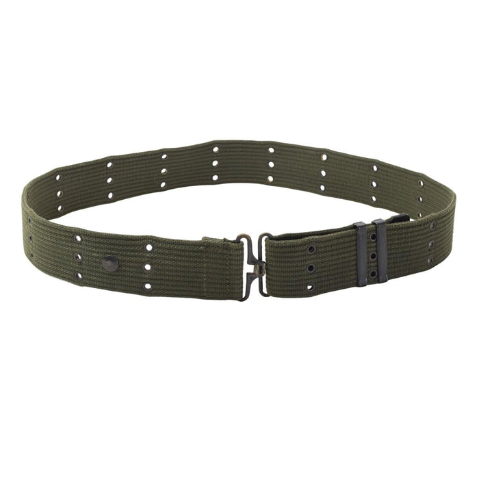 Originele Nederlandse Leger Tactische Riem Nylon Gatkoppeling Militair Surplus Olijfgroen - GoMilitar