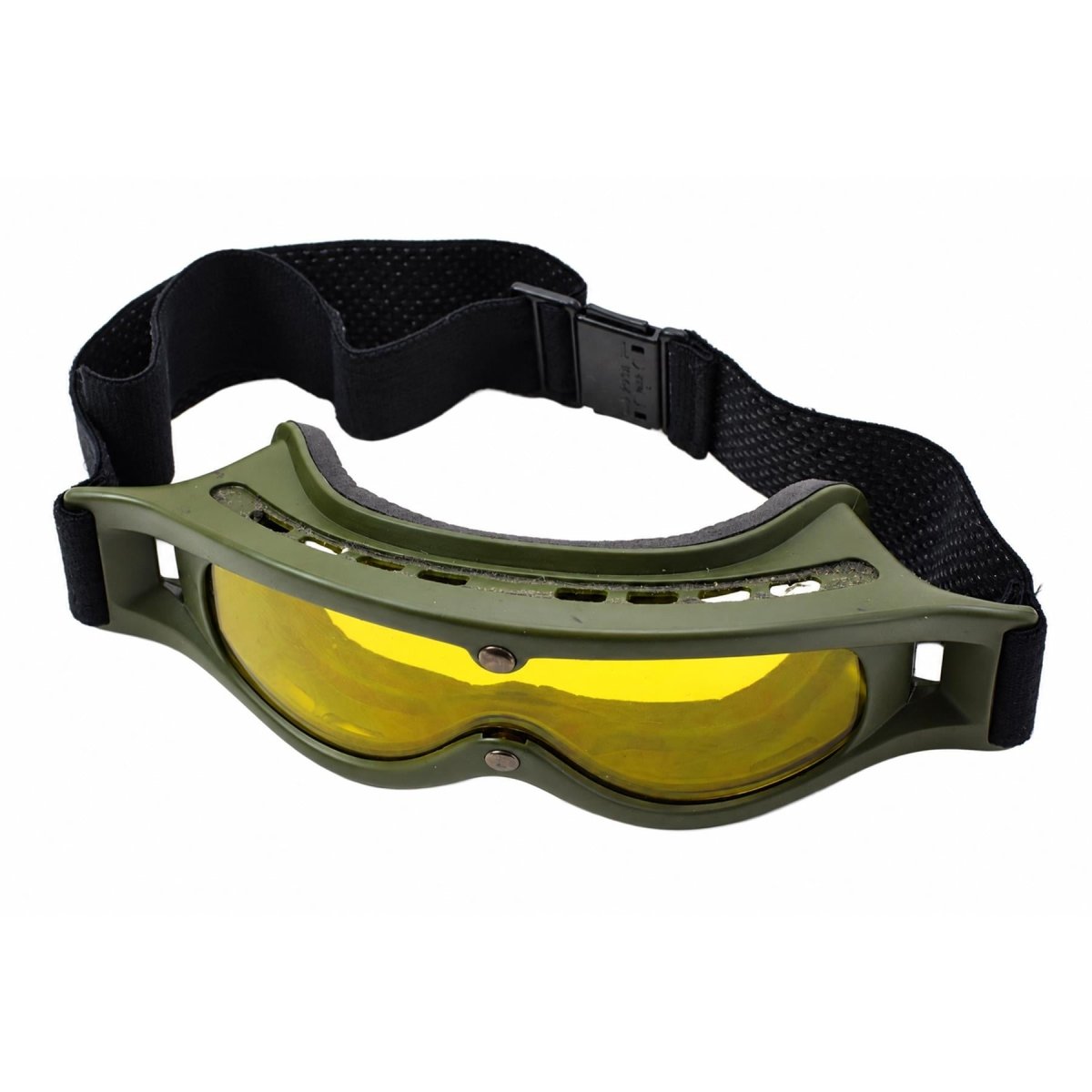 Lunettes tactiques originales de l'armée néerlandaise 3 lentilles, pochette à sangle réglable Olive