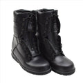 Bottes de pilote de l'armée de l'air militaire néerlandaise, originales, tactiques en cuir véritable, noires