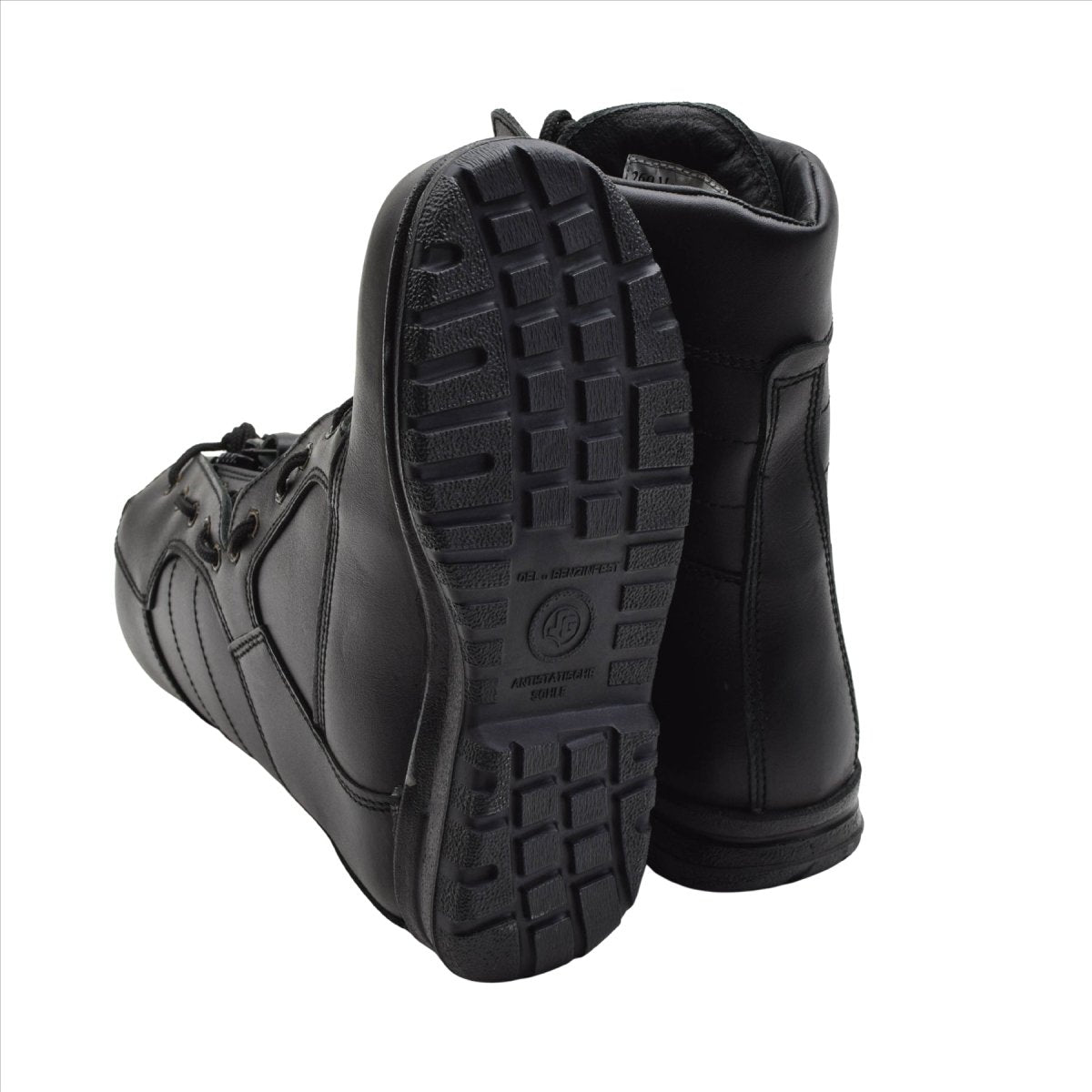 Bottes de pilote de l'armée de l'air militaire néerlandaise, originales, tactiques en cuir véritable, noires