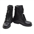 Bottes de pilote de l'armée de l'air militaire néerlandaise, originales, tactiques en cuir véritable, noires