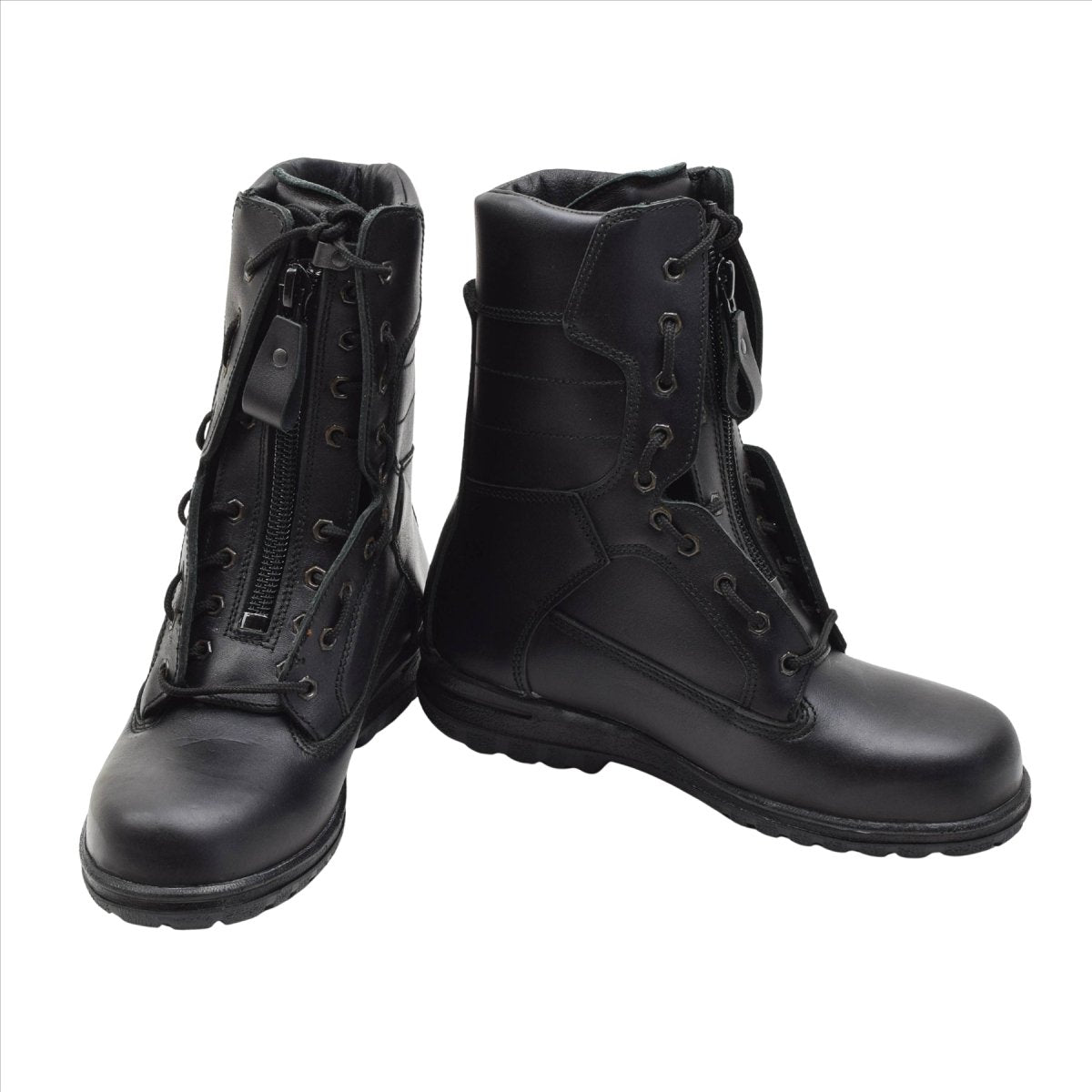 Bottes de pilote de l'armée de l'air militaire néerlandaise, originales, tactiques en cuir véritable, noires
