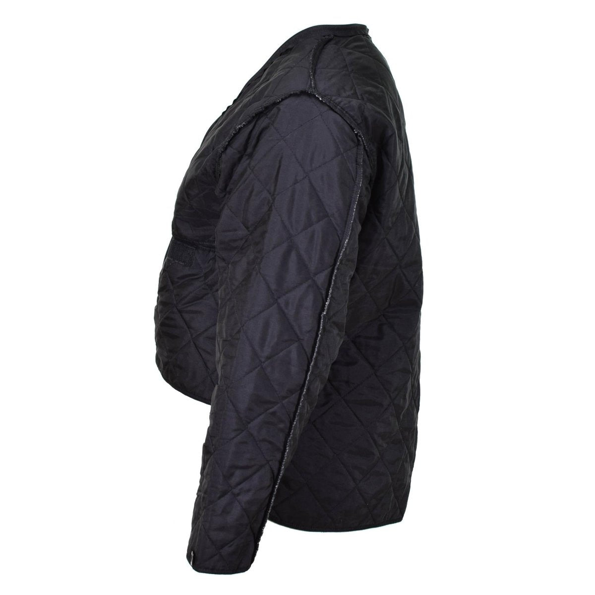 Originele Nederlandse militaire zwarte voering Winter Warm thermisch lichtgewicht quiltjack