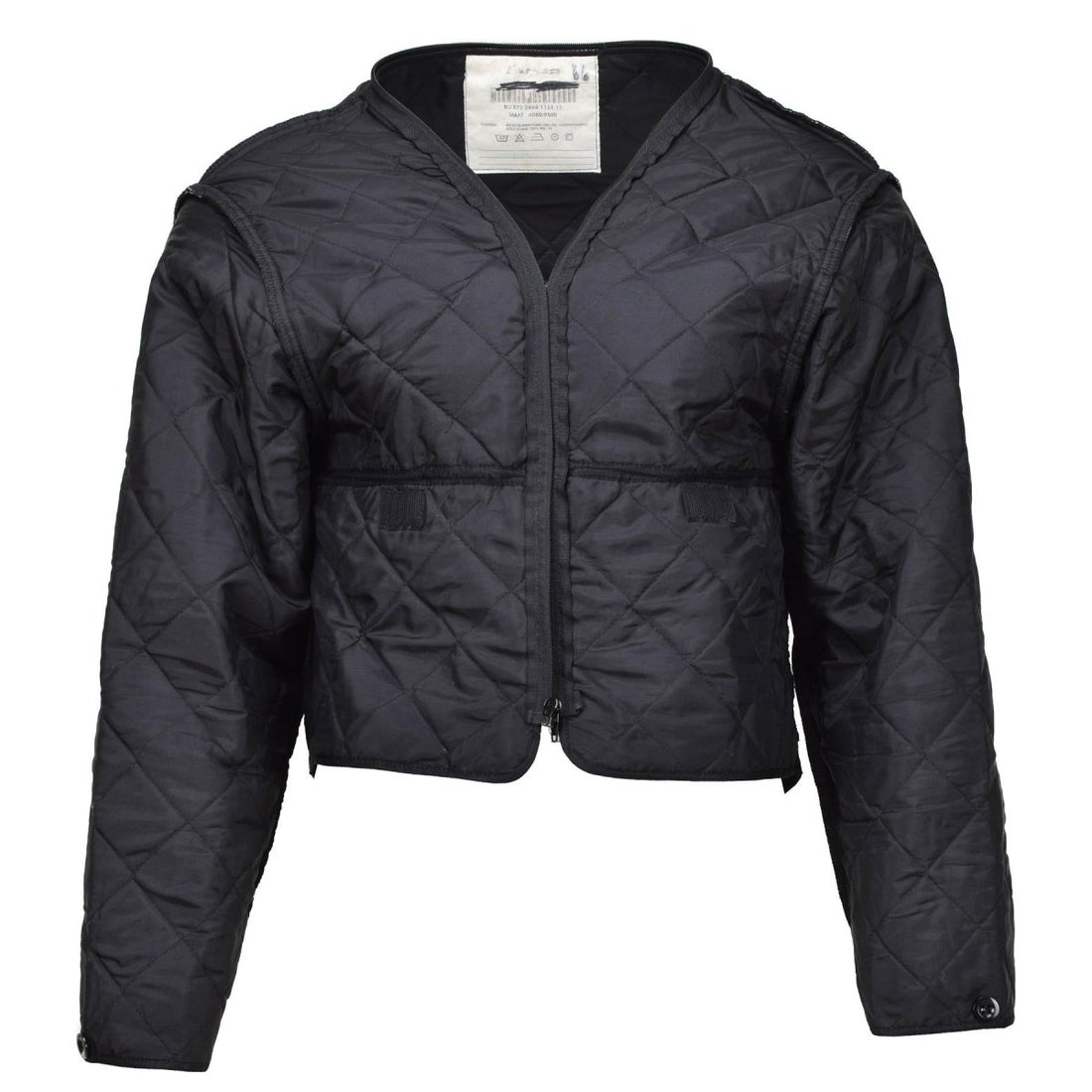 Originele Nederlandse militaire zwarte voering Winter Warm thermisch lichtgewicht quiltjack