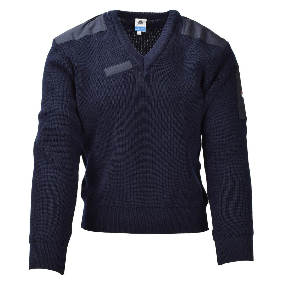Originele Nederlandse militaire blauwe trui trui wol bodywarmer lange mouw nieuw