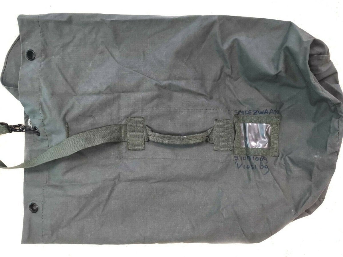Sac de sport militaire néerlandais original 100 litres en toile ripstop olive