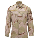 Original Dutch Military Field Jacket Snap Button Closure 3 - Color Desert Camo - GoMilitar