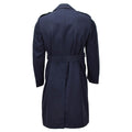 Manteau formel militaire néerlandais original, croisé, ceinturé, bleu
