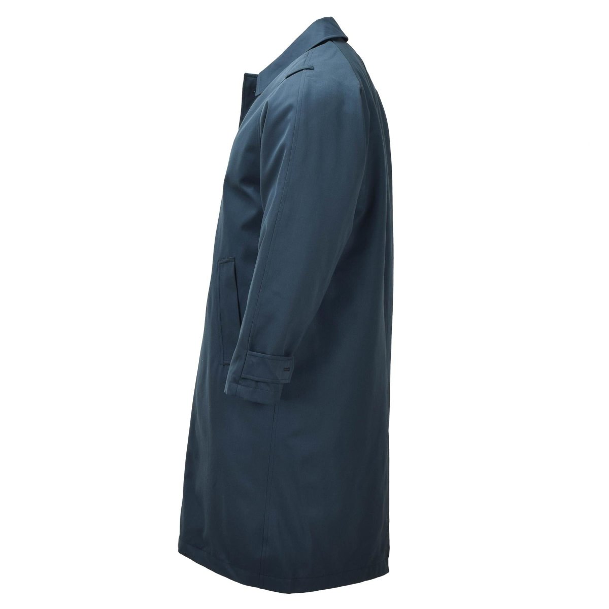 Manteau militaire néerlandais original de longue durée, pardessus vert