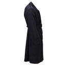 Original Dutch Military Long Wool Coat Double Breasted Army Surplus Issue Black - GoMilitar