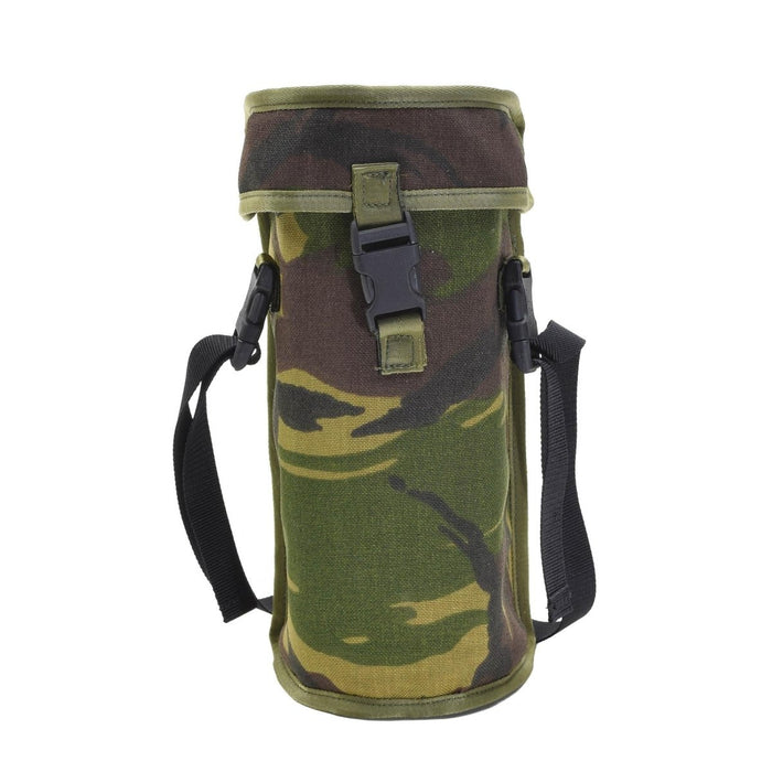 Origineel Nederlands militair optiek tactisch tasje met DPM-camouflage, ALICE-bevestiging, snelsluiting en schouderband.