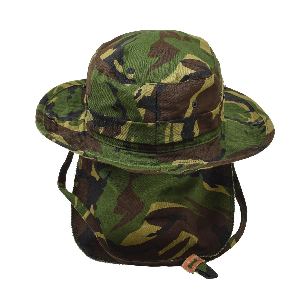 Origineel Nederlands militair Panama hoed nekflap tactisch DMP boonie cap surplus