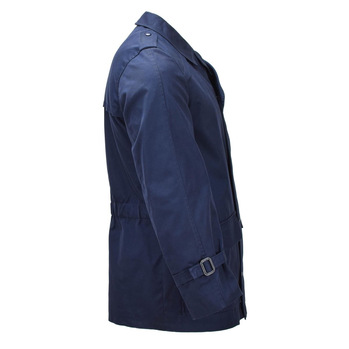 Parka militaire néerlandaise originale doublée polaire, veste militaire pour temps froid, bleu