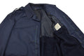 Parka militaire néerlandaise originale doublée polaire, veste militaire pour temps froid, bleu