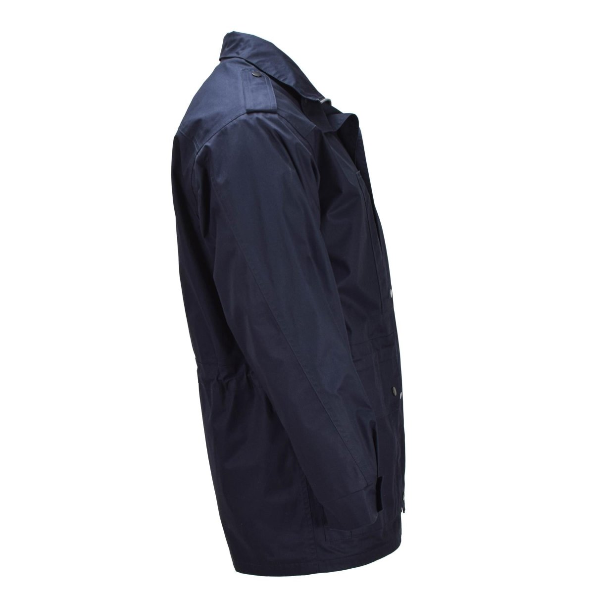 Parka Militaire Néerlandaise Originale Plusieurs Poches Col Haut Logo Pêcheur Bleu
