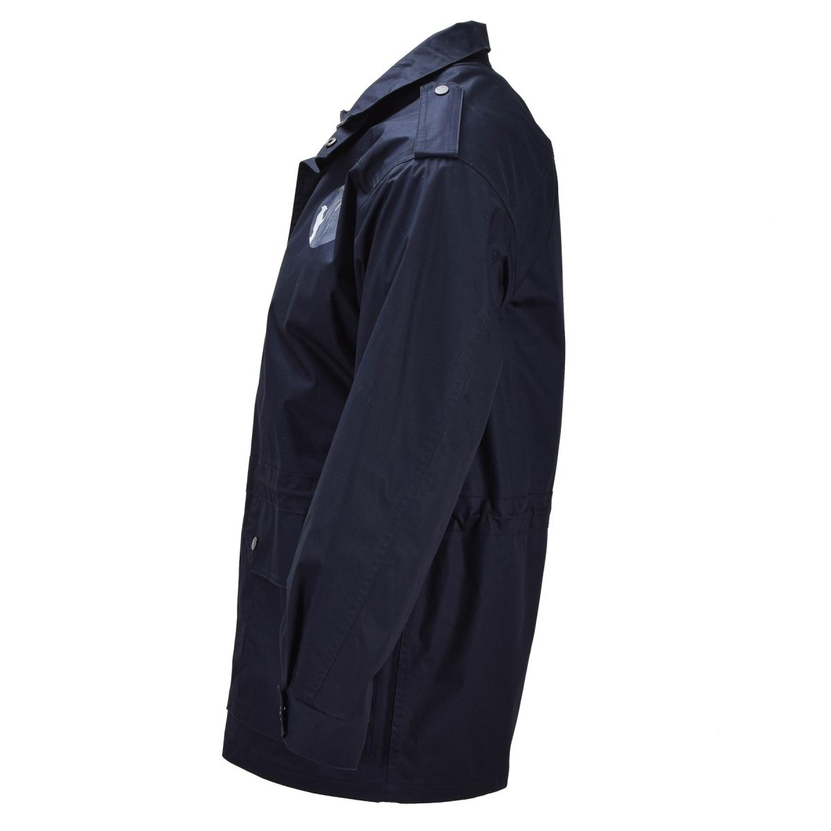 Parka Militaire Néerlandaise Originale Plusieurs Poches Col Haut Logo Pêcheur Bleu