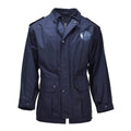 Origineel Nederlandse Militaire Parka Turn Down Collar Fisherman Logo Legerjas Blauw