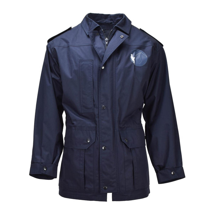Parka militaire néerlandaise originale, col rabattu, logo de pêcheur, veste militaire bleue - GoMilitar