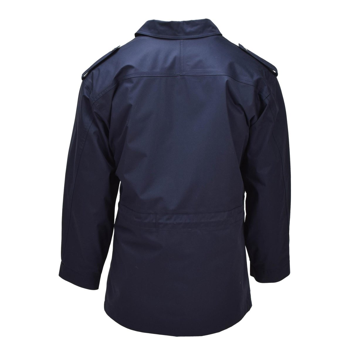 Origineel Nederlandse Militaire Parka Turn Down Collar Fisherman Logo Legerjas Blauw