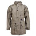 Parka militaire néerlandaise originale avec doublure chaude veste longue kaki officier surplus
