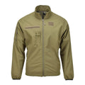 Originele Nederlandse militaire soft shell jas ritssluiting zakken geventileerde oksels olijf