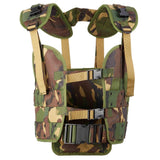 Gilet tactique militaire néerlandais d'origine, camouflage forestier, équipement des troupes de campagne