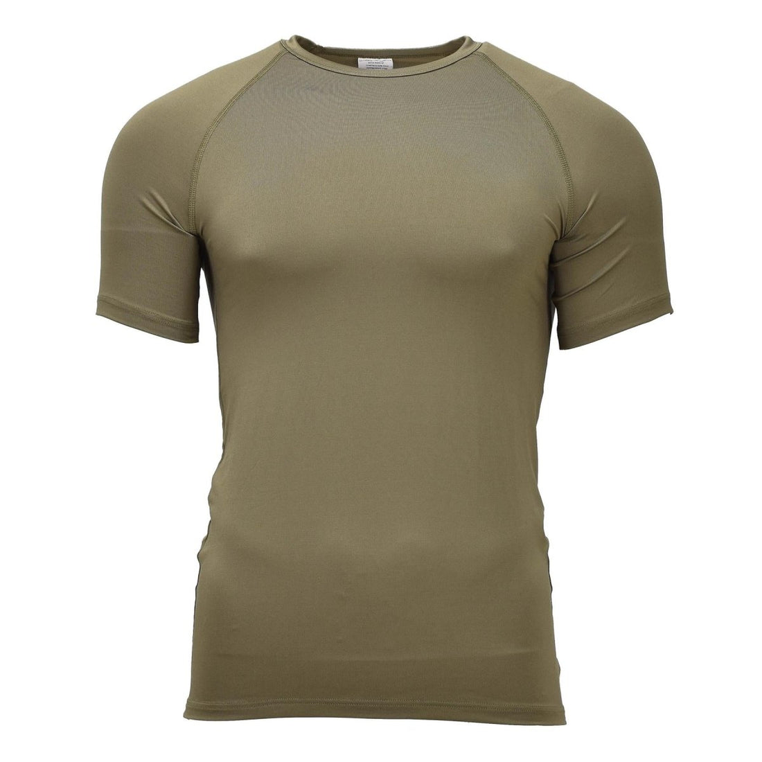 Origineel Nederlands Militair Thermisch Ondershirt Korte Mouw Lichtgewicht Olijfgroen