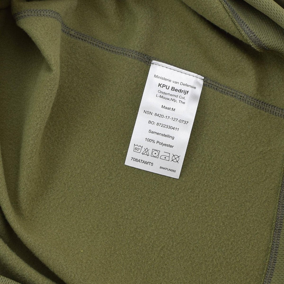 Maillot de corps thermique militaire néerlandais original, respirant, séchage rapide, olive