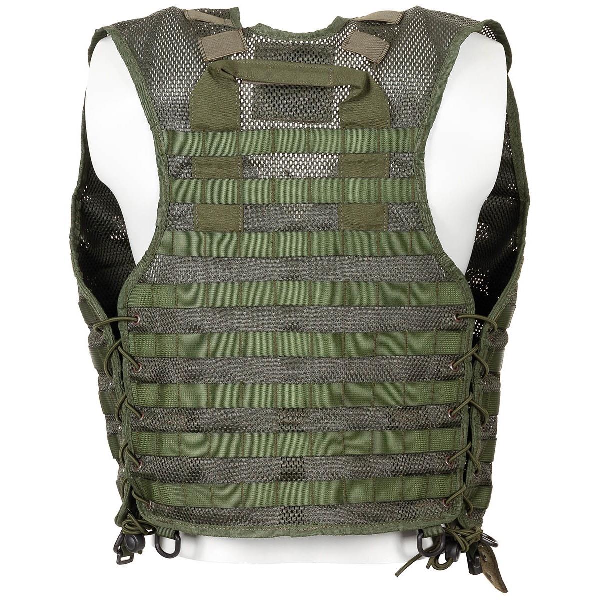 Gilet militaire néerlandais d'origine uniquement équipement de combat tactique vert système molle