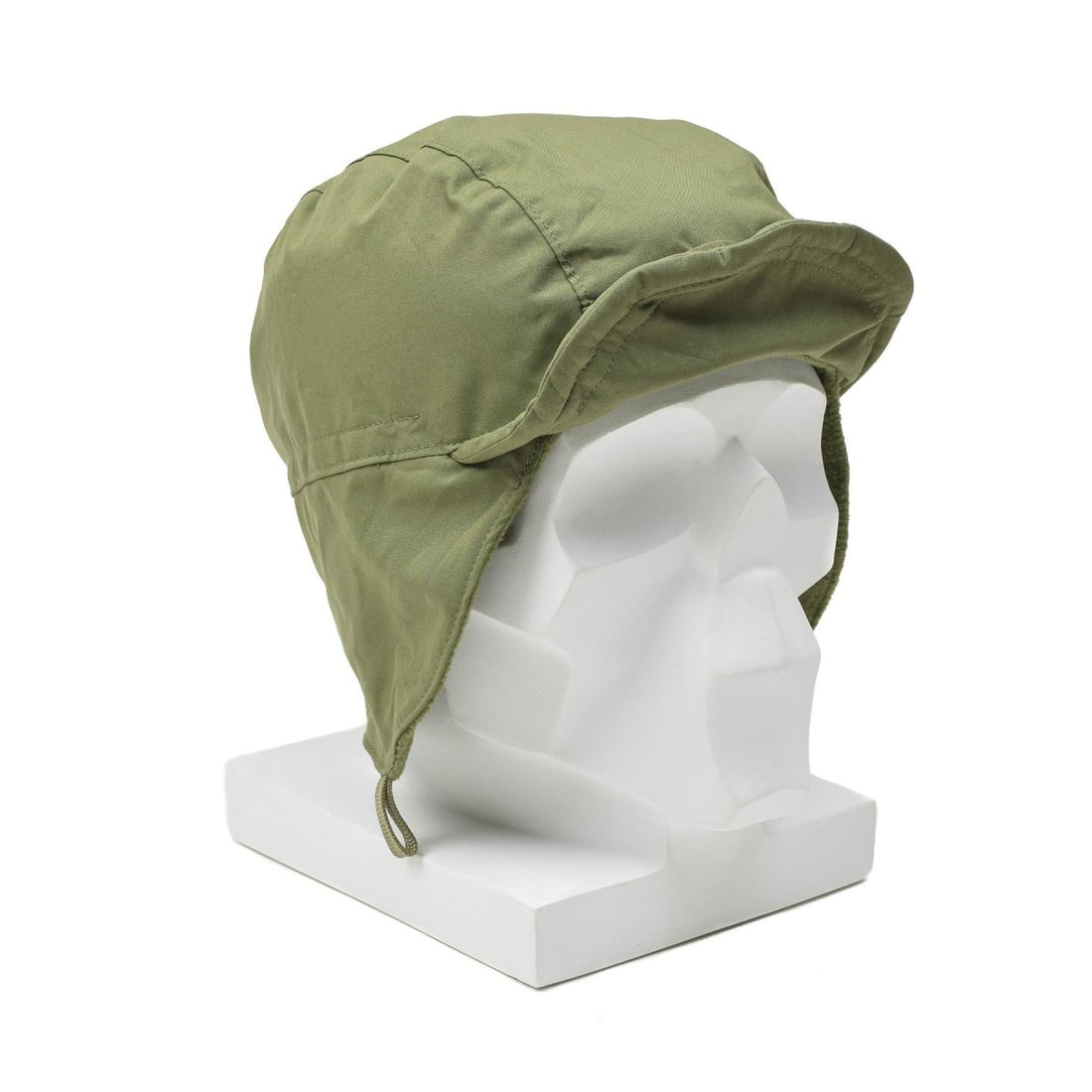 Originele Nederlandse parachutistische hoed ranger dop oorkleppen pig winddichte olijfsurplus