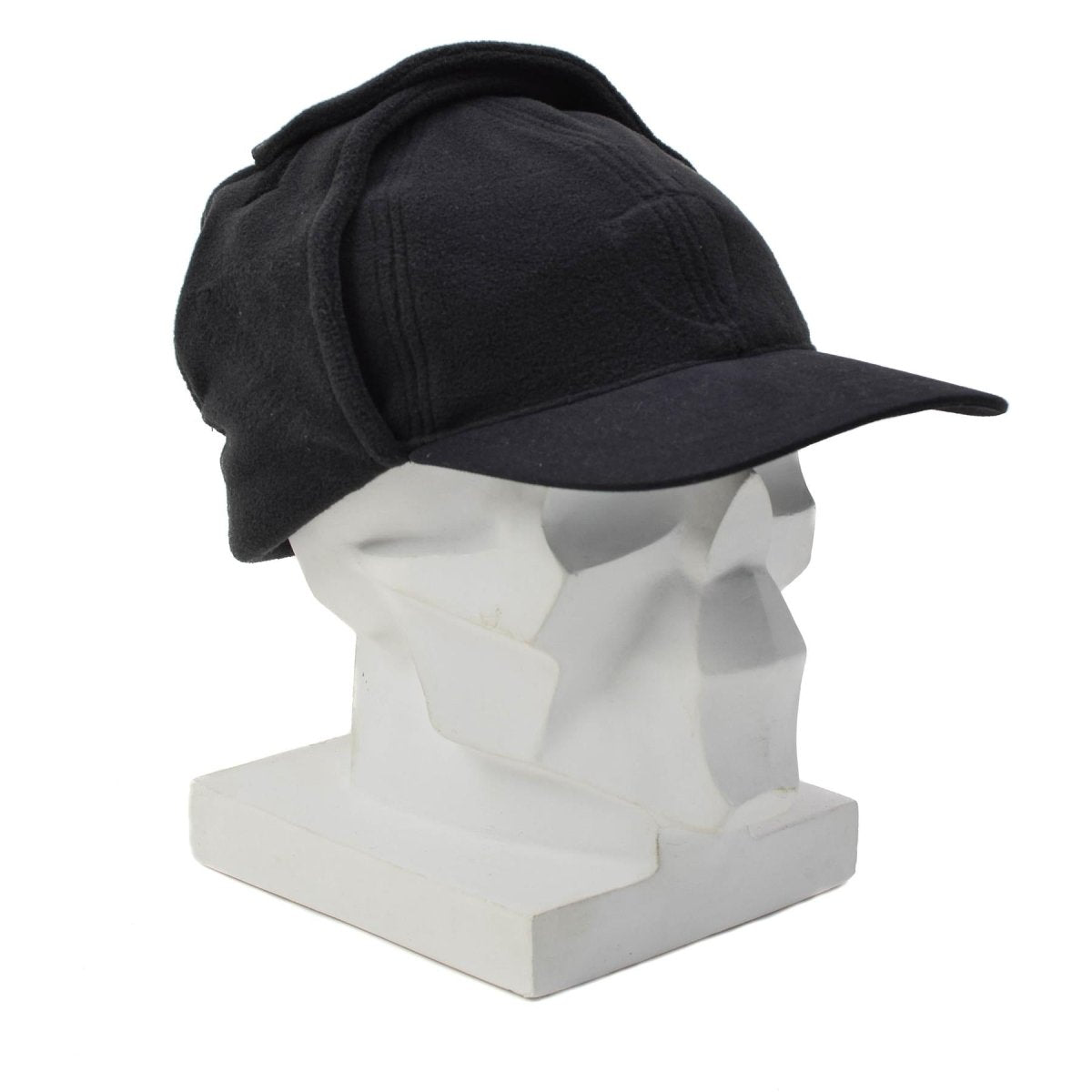 Chapeau d'hiver original de la police néerlandaise, construction robuste, isolation thermique, noir