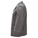 Original East German Military Dress Jacket Epaulets Collar Patches Gray - GoMilitar