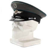 Oorspronkelijke Oost -Duitse NVA -leger Vizier Cap Air Forces Military Peaked Hat Nieuw